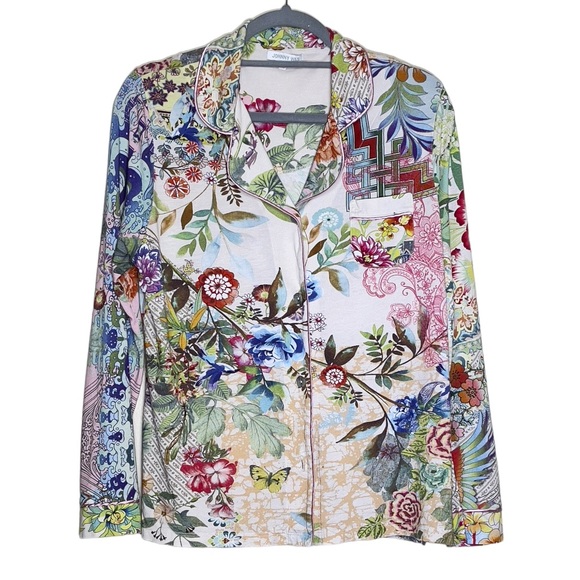 Johnny Was Other - Johnny Was Floral Multicolor Printed Dreamer Long Sleeve Sleep Top